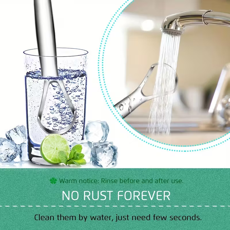 Smilesofjoy Premium Stainless Steel Tongue Scraper