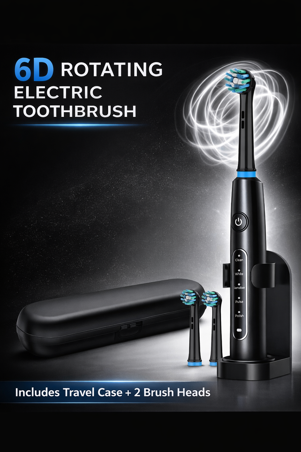 Smilesofjoy Smart Rotating Electric Toothbrush