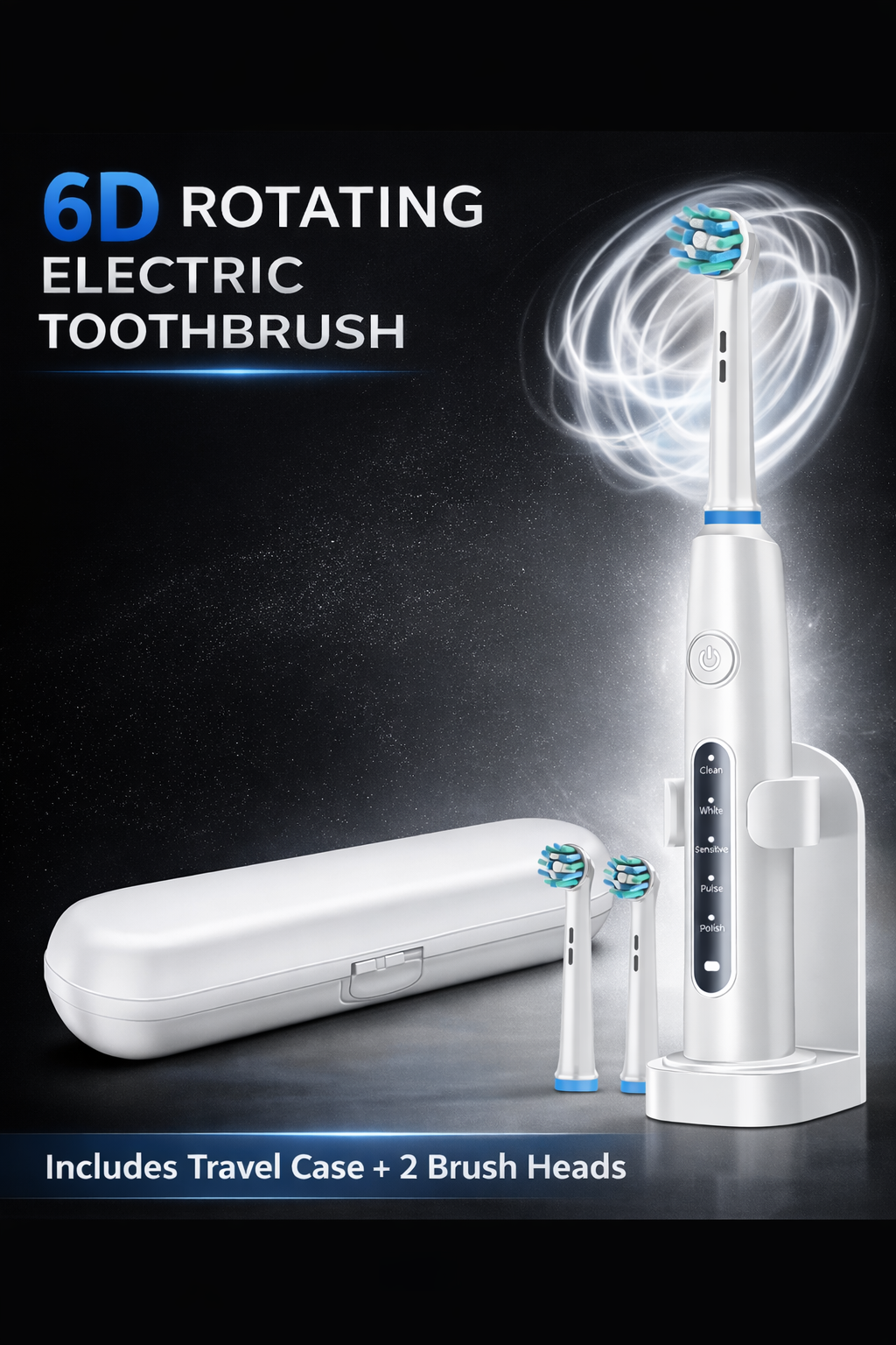 Smilesofjoy Smart Rotating Electric Toothbrush